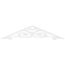 Ekena Millwork Pitch Hurley Architectural Grade PVC Gable Pediment, 36"W x 7 1/2"H x 1"P (5/12) GPP036X008X100HUR - alternate 5